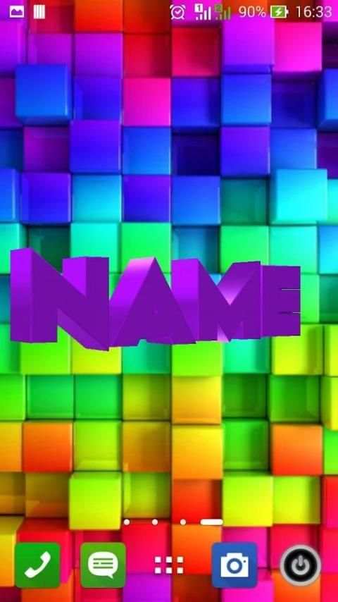3D My Name Live Wallpaper 3 تصوير الشاشة