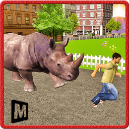 Angry Rhino Revenge Simulator icon