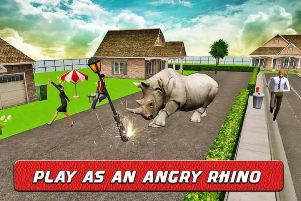 Angry Rhino Revenge Simulator screenshot 5