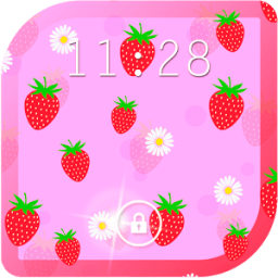 Strawberry Live Wallpaper أيقونة