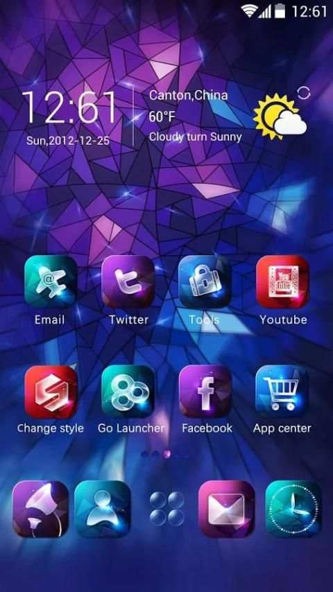 Fluorescent Light Go Launcher screenshot 5