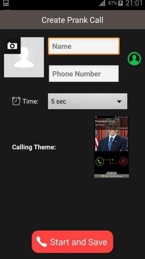 Palsu Panggilan Dan Pesan Teks screenshot 1