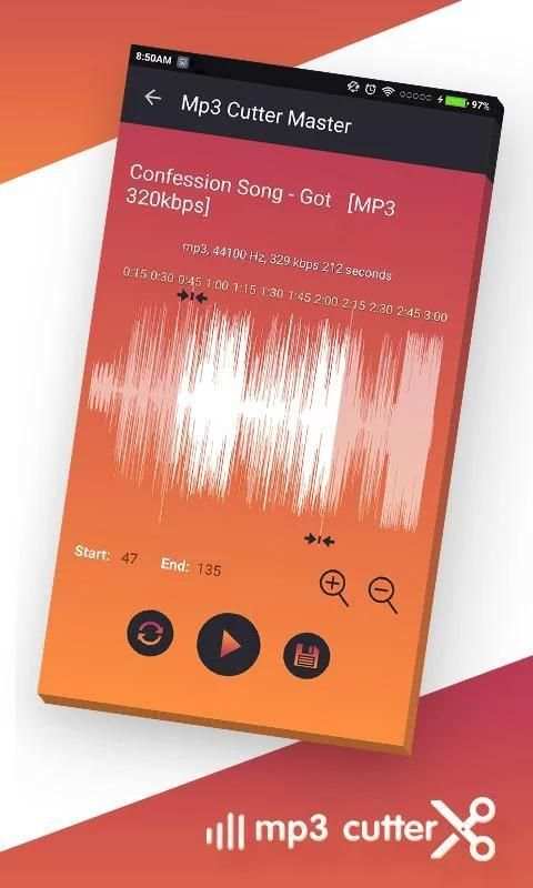 MP3 Music Cutter Into Ringtone screenshot 2