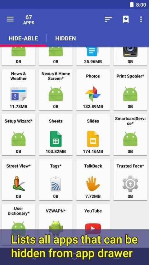 2 Hide Apps (hide system apps) скриншот 5
