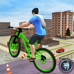 City Rooftop BMX Bicycle Rider иконка