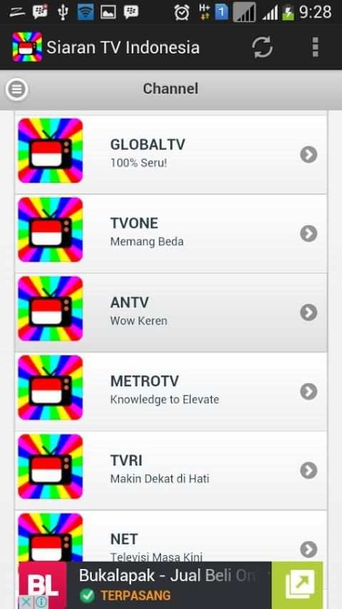Siaran TV Indonesia 3 تصوير الشاشة