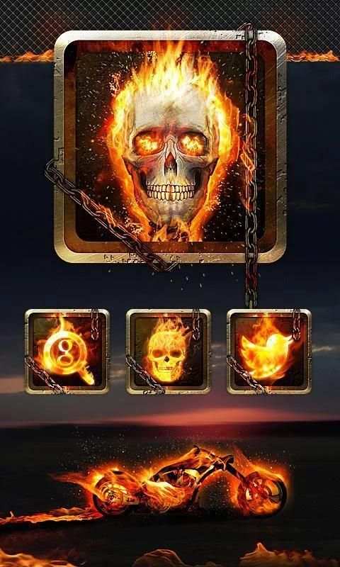 Tengkorak Tema Nyala screenshot 1