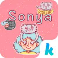 Kika Keyboard Sonya Sticker