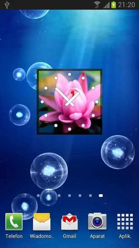 Flowers Clock Widget 6 تصوير الشاشة