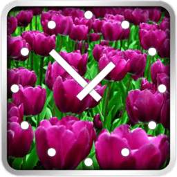 Flowers Clock Widget 1.0