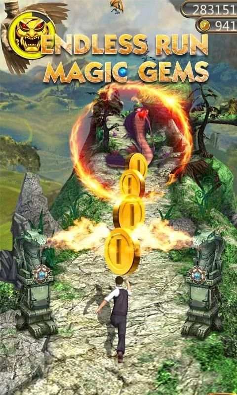 Temple Endless Run Magic Gems скриншот 1