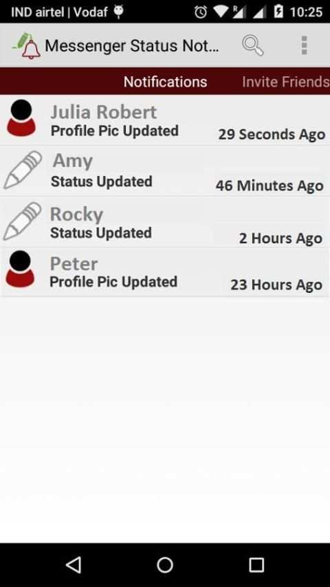 Messenger Status Notification screenshot 2