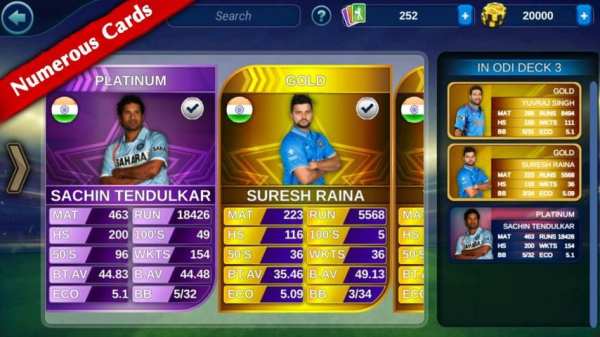 Cricket Card Championship screenshot 1