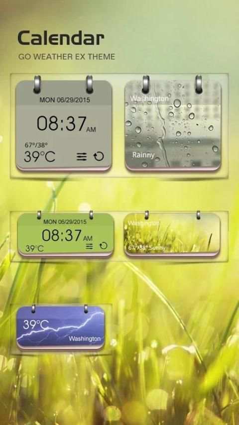 Calendar GO Weather Widget screenshot 1
