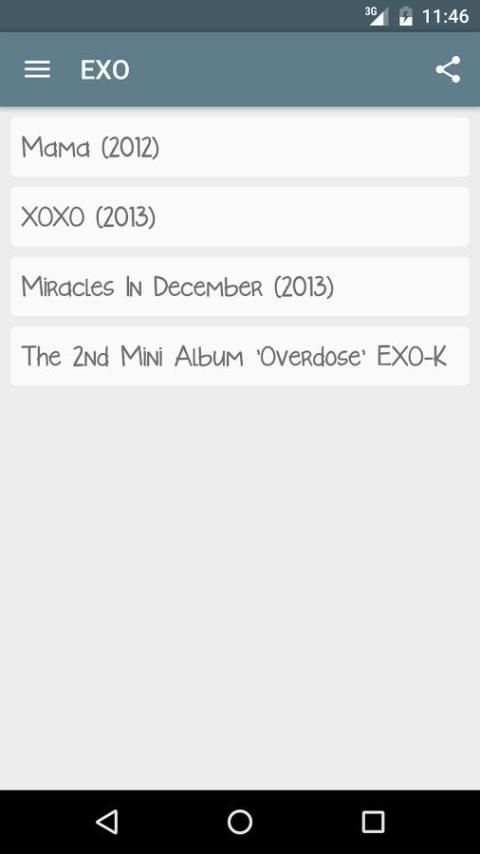 EXO Lyrics screenshot 3