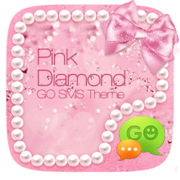 GO SMS PINK DIAMOND THEME आइकन