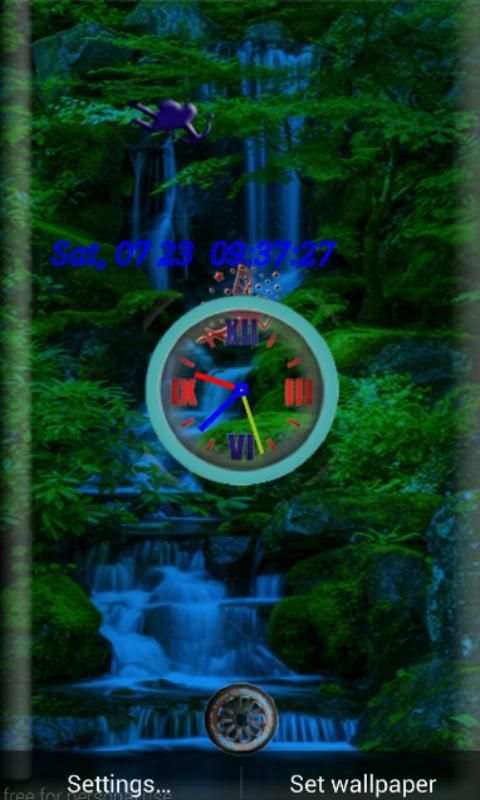 Liveclock Waterfall WP screenshot 3