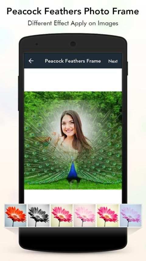 Peacock Feather Photo Frame screenshot 2