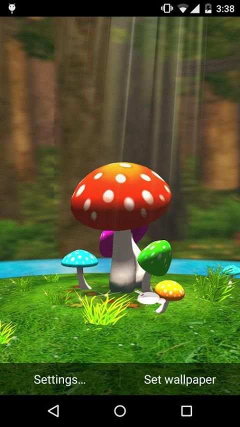 Mushroom 3D Live Wallpaper screenshot 4