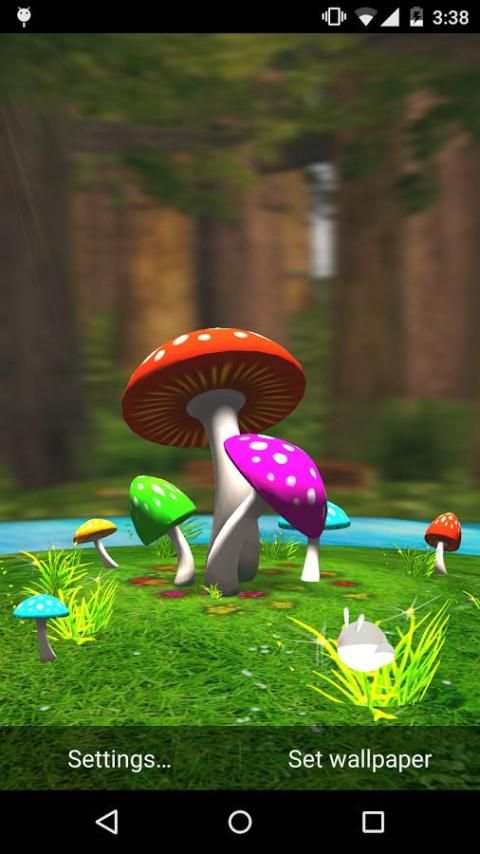 Mushroom 3D Live Wallpaper screenshot 2