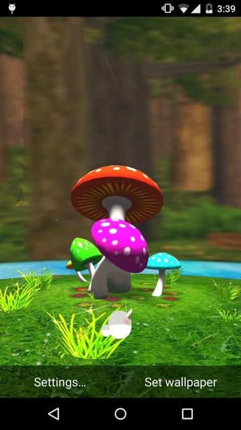 Mushroom 3D Live Wallpaper screenshot 1