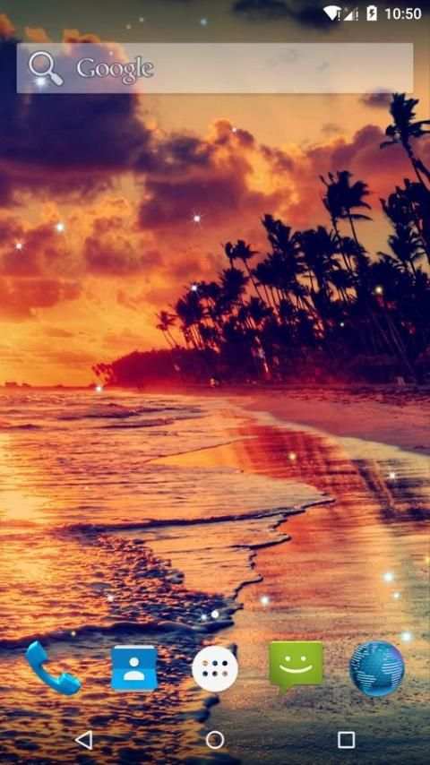 Sunset Beach Live Wallpaper स्क्रीनशॉट 5