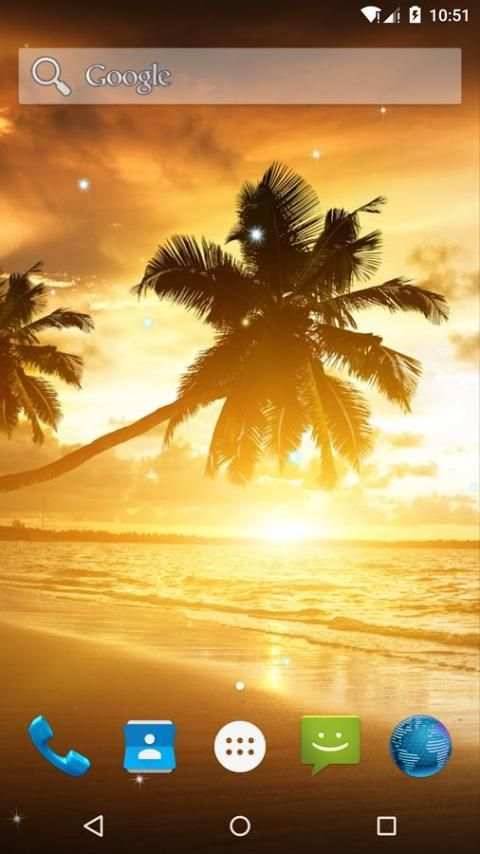 Sunset Beach Live Wallpaper स्क्रीनशॉट 4