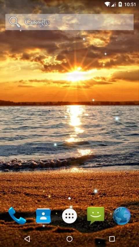 Sunset Beach Live Wallpaper स्क्रीनशॉट 3