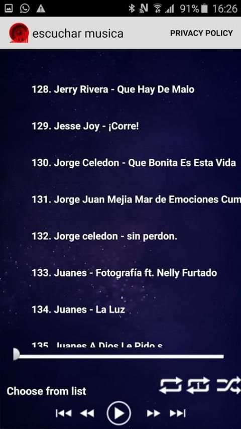 escuchar musicas latina 2017 screenshot 2