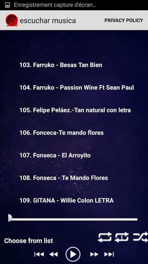 escuchar musicas latina 2017 screenshot 3