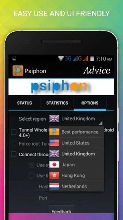 New VPN Psiphon Pro Advice screenshot 2