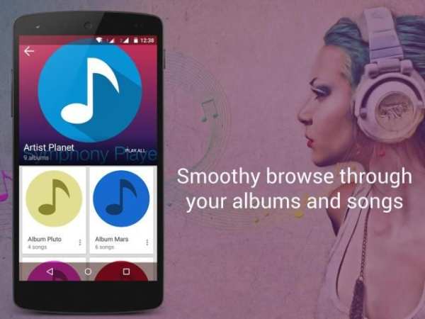 Symphony Music Player Free स्क्रीनशॉट 1