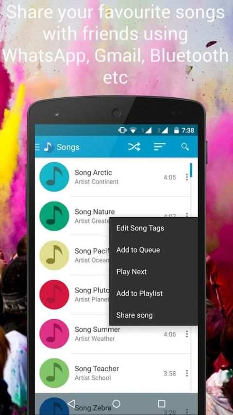 Symphony Music Player Free स्क्रीनशॉट 2