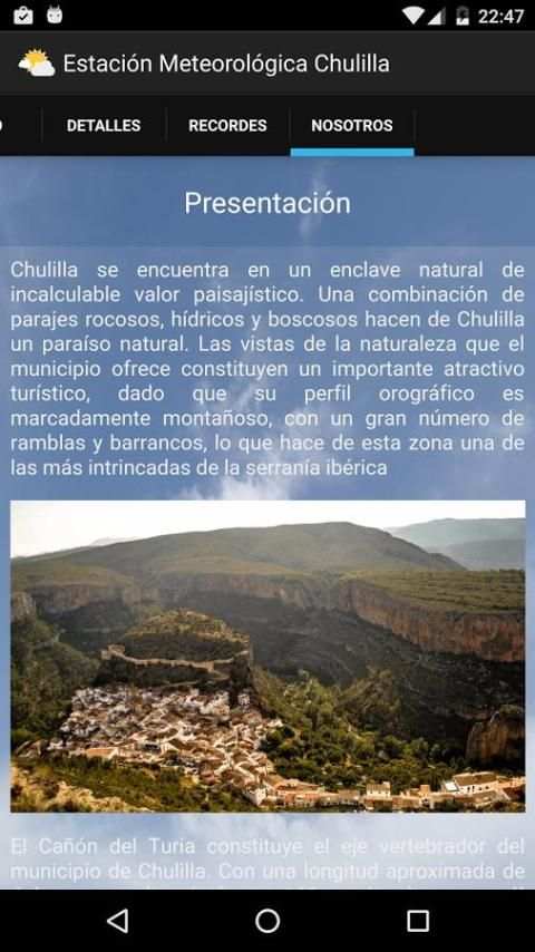 Estación meteo Chulilla screenshot 1