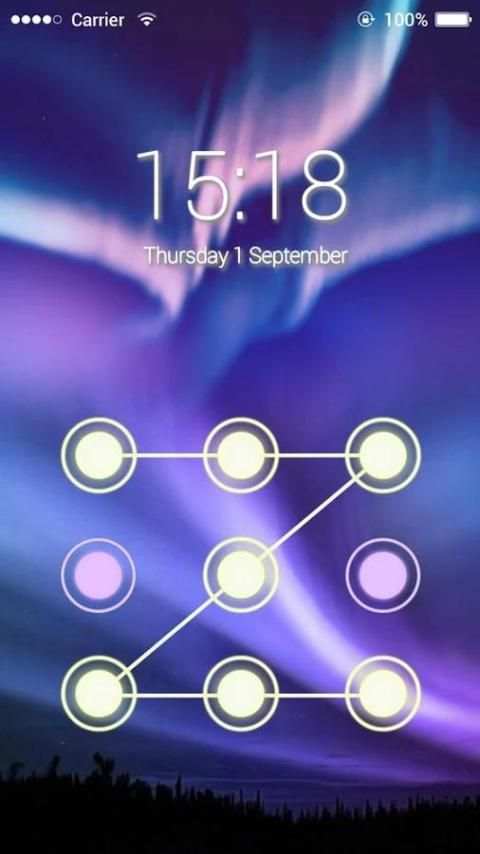 Applock Theme Aurora screenshot 3