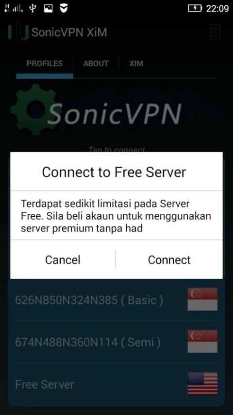 SonicVPN XiM - Mobile 2 تصوير الشاشة