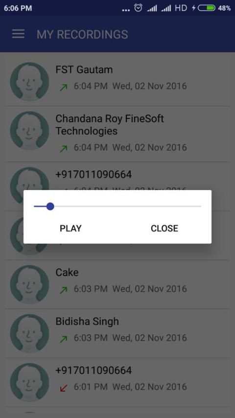 Auto Call Recorder स्क्रीनशॉट 5