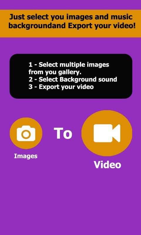 Photo to Video Converter Edit screenshot 1