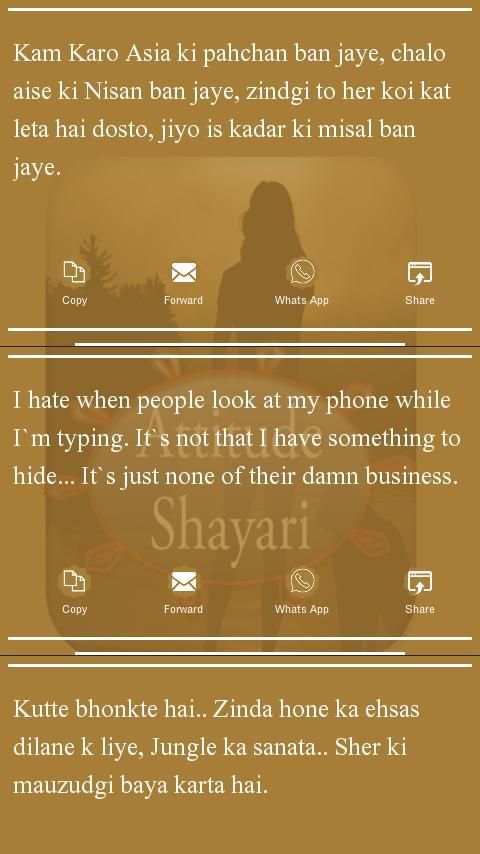 Attitude Status,Shayari 2016 3 تصوير الشاشة