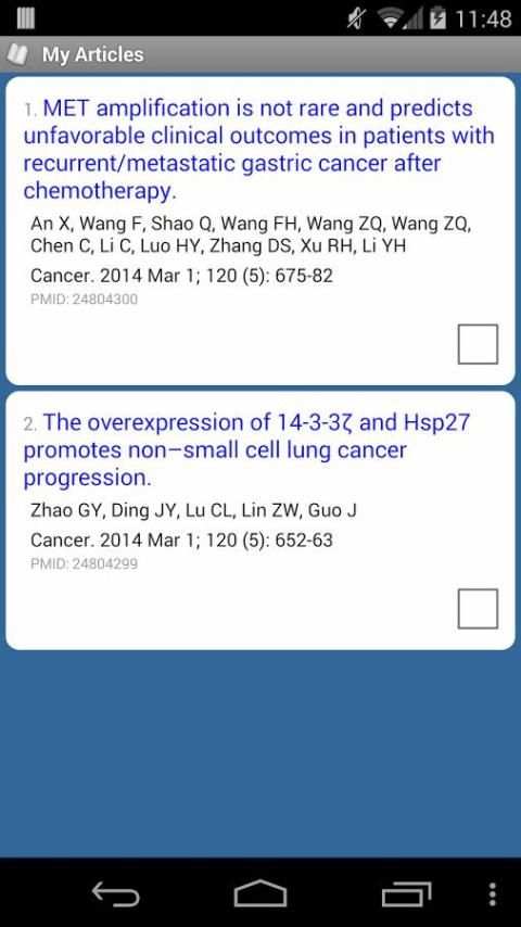 PubMed Mobile screenshot 1