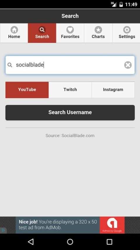 Social Blade Statistics App screenshot 5