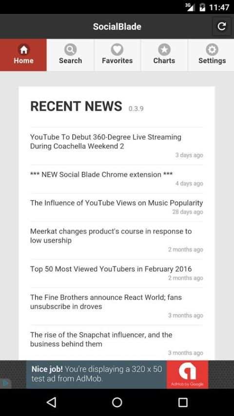 Social Blade Statistics App screenshot 7