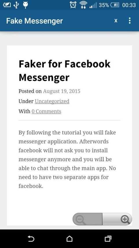 Fake for Facebook Messenger screenshot 1