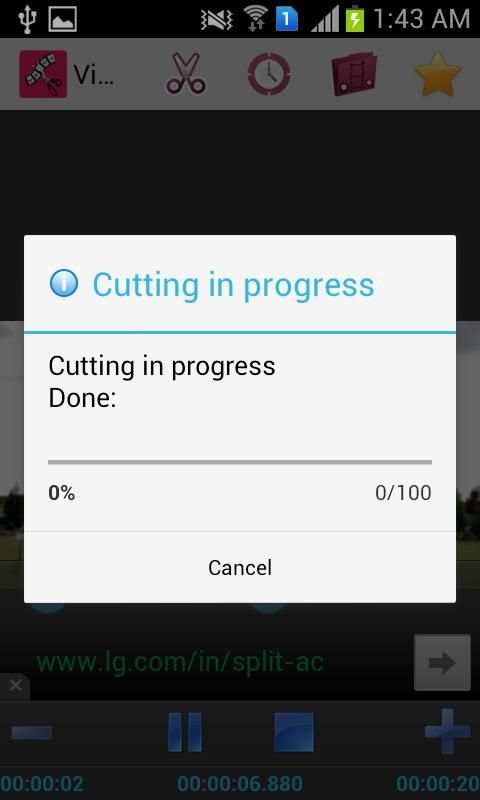 Video Cutter स्क्रीनशॉट 2