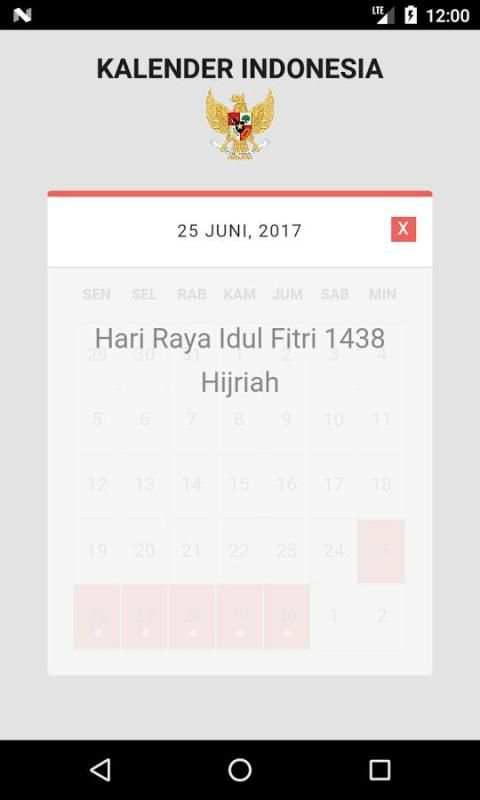Kalender Indonesia 2017 4 تصوير الشاشة