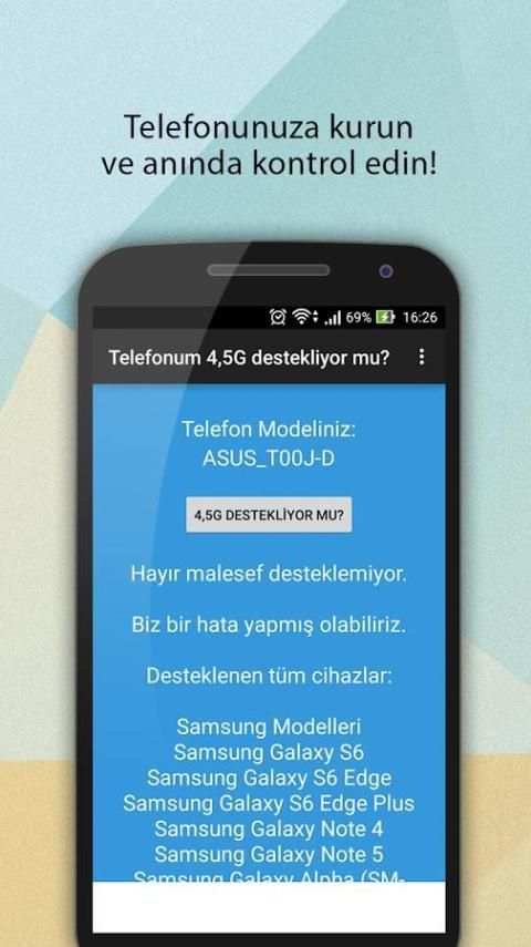 4.5 g Does my phone support? screenshot 1