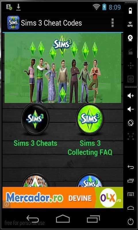 Sims 3 Cheats screenshot 3