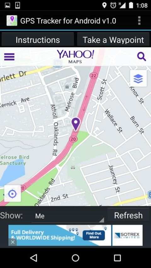 GPS Tracker for Android स्क्रीनशॉट 3