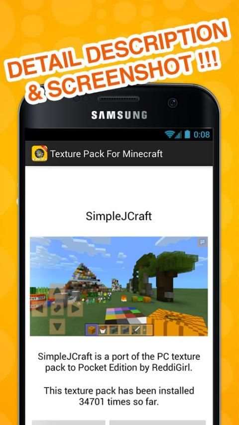Texture Pack For Minecraft PE screenshot 1