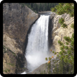 लाइव वॉलपेपर के रूप में झरना आइकन